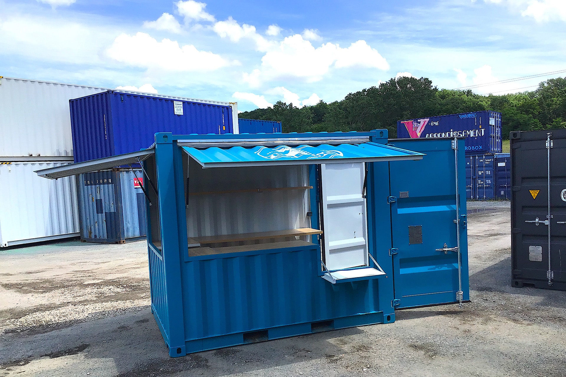 Container aménagé 10 pieds – Bureau ou Bar 3