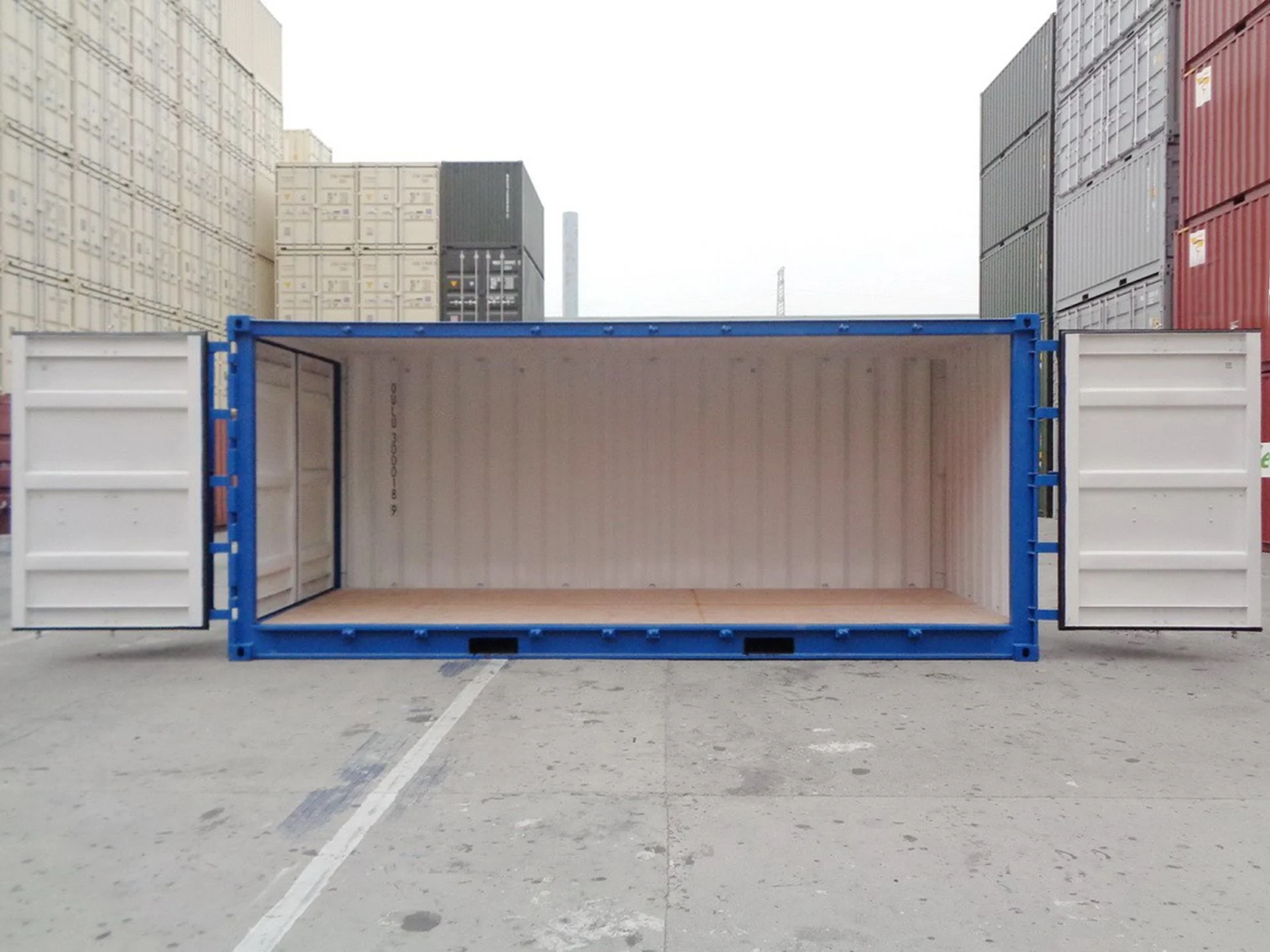 Container maritime 20 pieds Open Side d’occasion 6