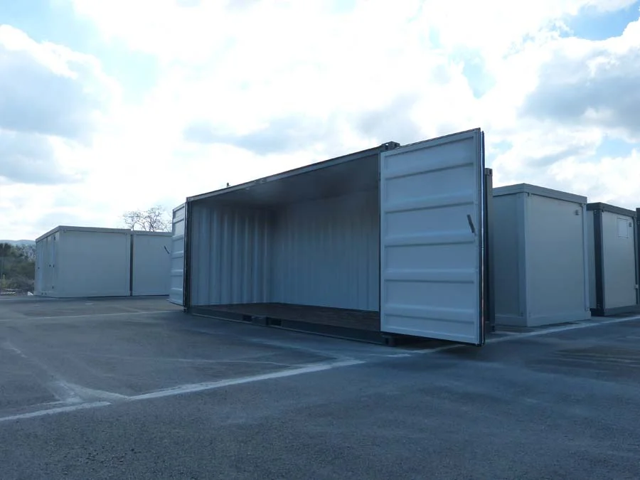 Container Open Side 20 pieds noir – Accès latéral intégral 2