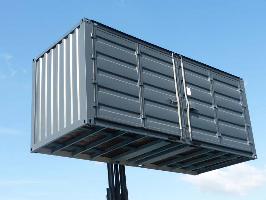 Container Open Side 20 pieds noir – Accès latéral intégral 3