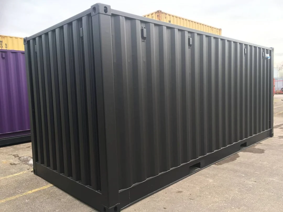 Container Open Side 20 pieds noir – Accès latéral intégral 5