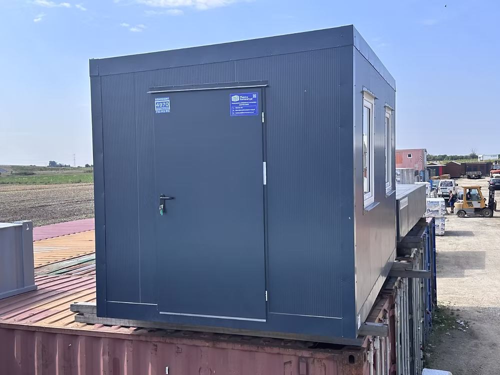 Conteneur Bureau 2,5×4 m – Pavillon de Sécurité Loge Gardien 5