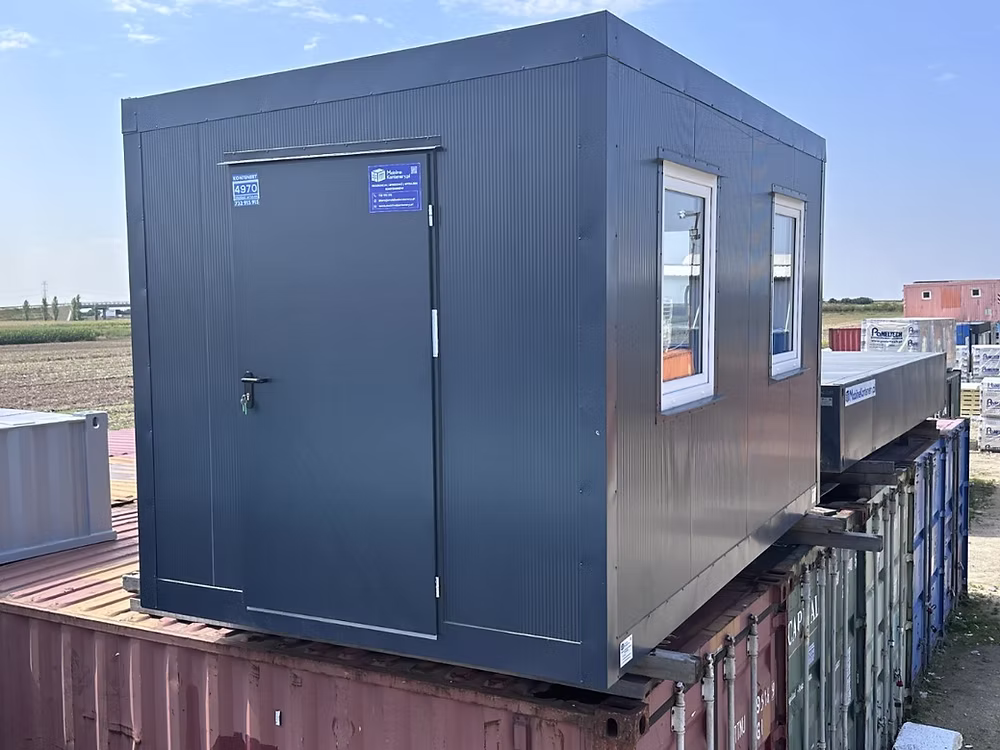 Conteneur Bureau 2,5×4 m – Pavillon de Sécurité Loge Gardien 8