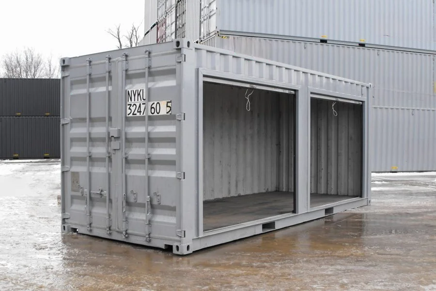 Conteneur de stockage 20 pieds avec portes roulantes 3