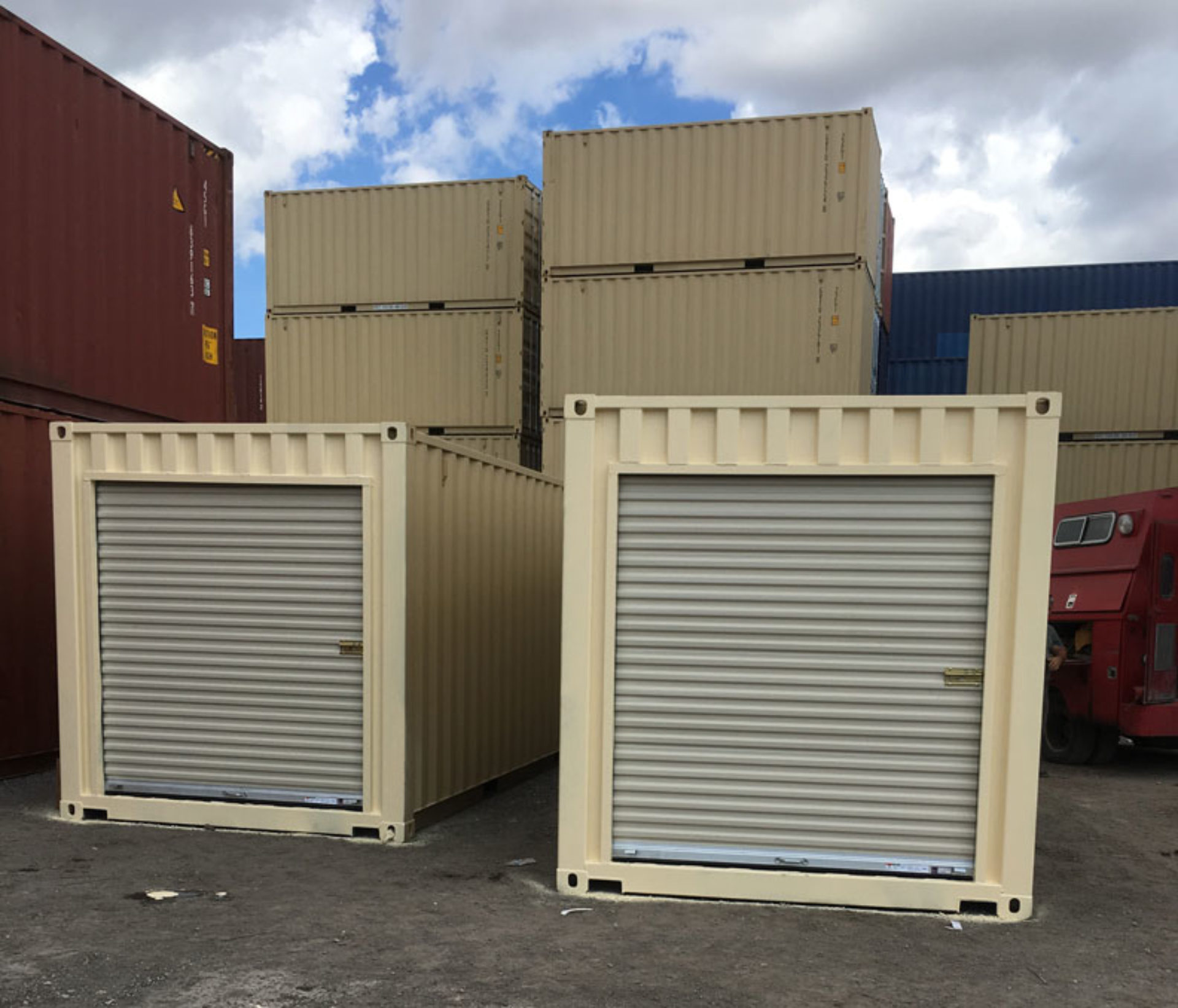 Conteneur de stockage 20 pieds avec portes roulantes 8