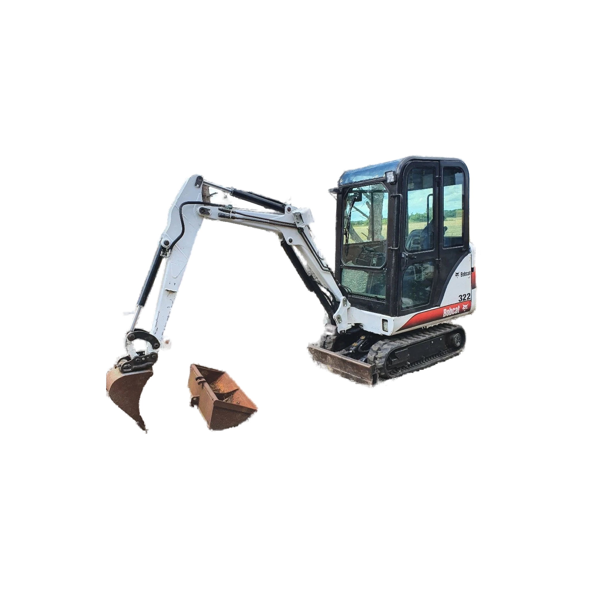 BOBCAT 322G + 3 GODETS – Mini Pelle 1,6T
