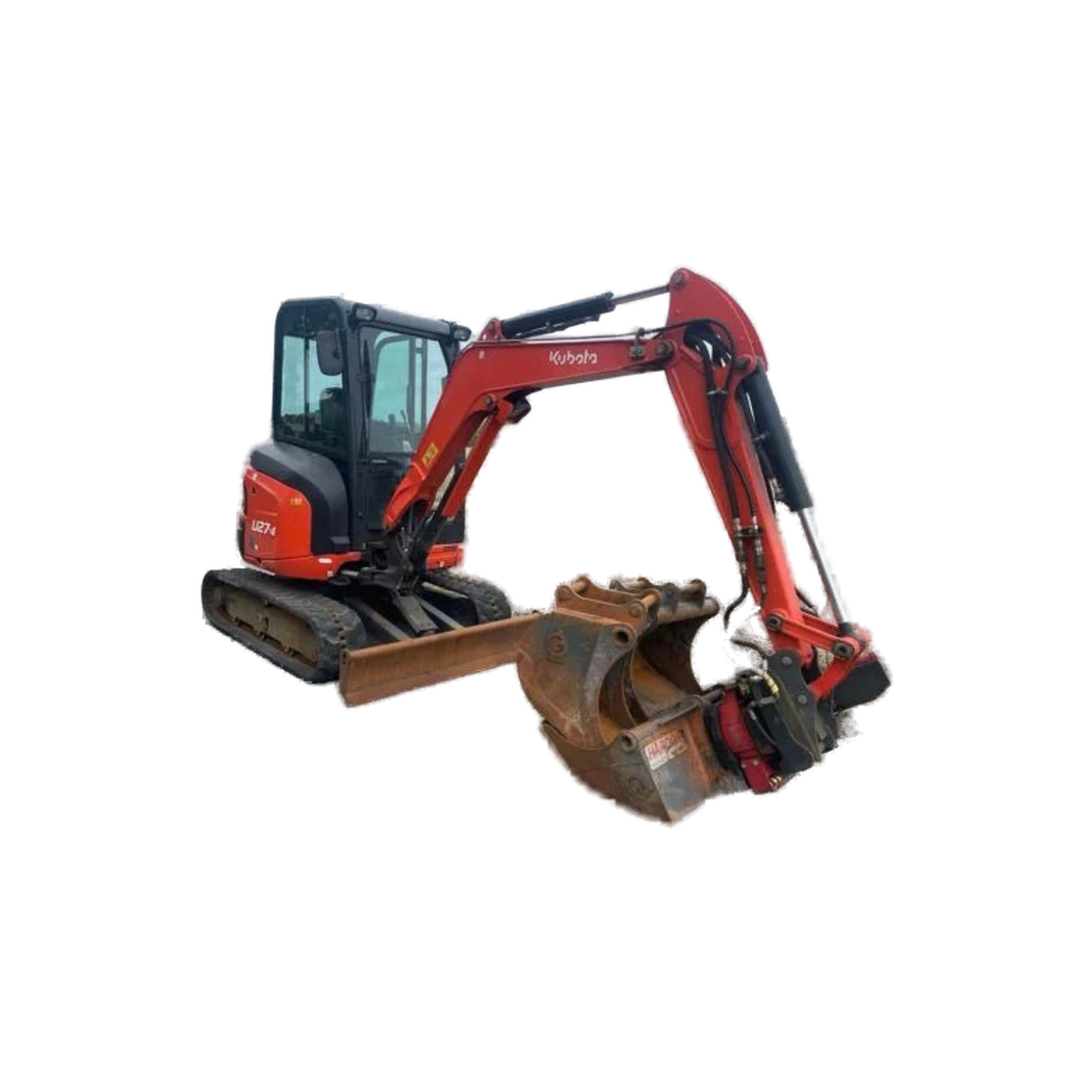 Kubota U27-4+3 Godets-Mini-pelle 2,7 t avec attache rotative – Occasion 2018 – Matériel BTP révisé