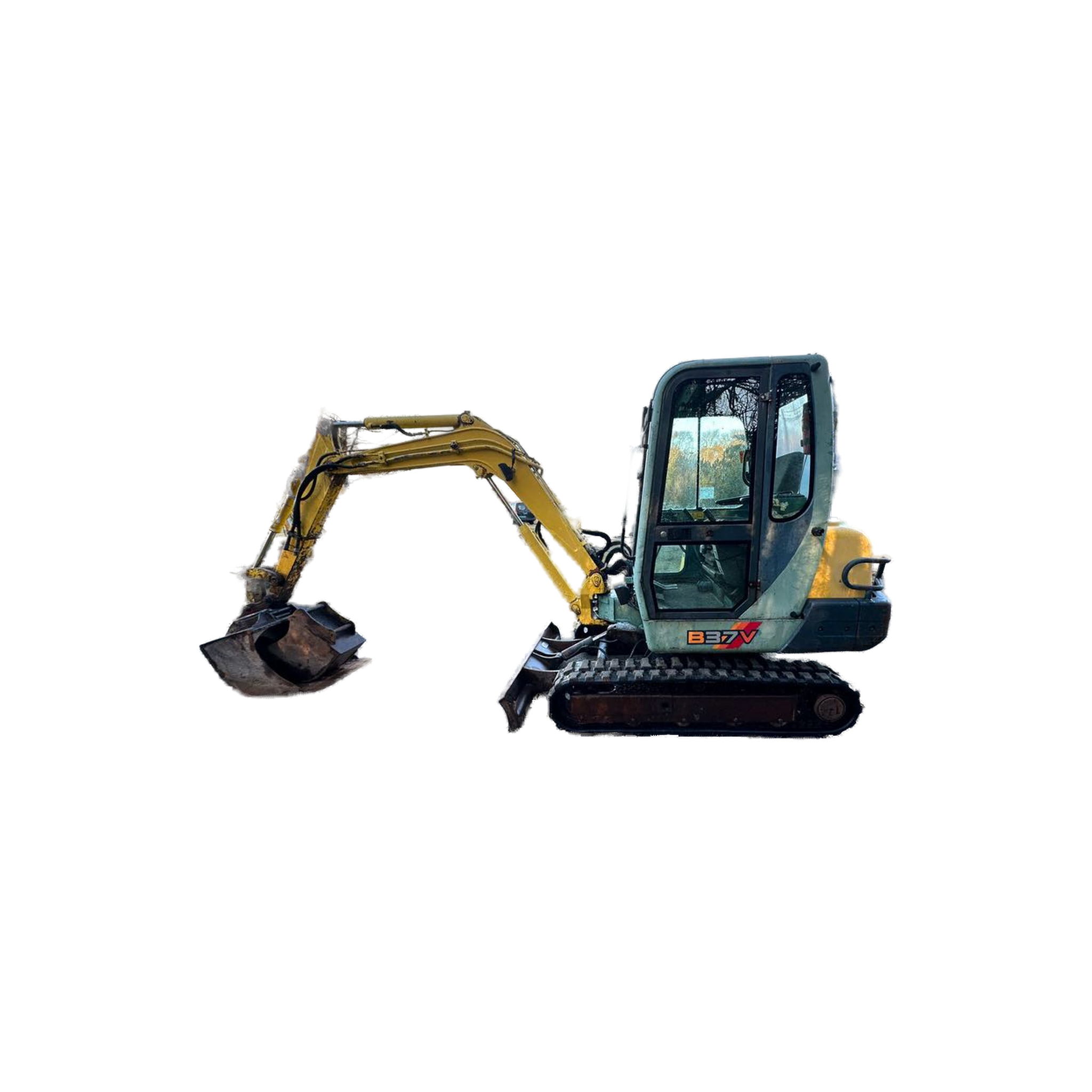 Yanmar B37V+2 Godets-Mini-pelle Yanmar B37V 3,3t – Occasion 1998 – Matériel BTP révisé
