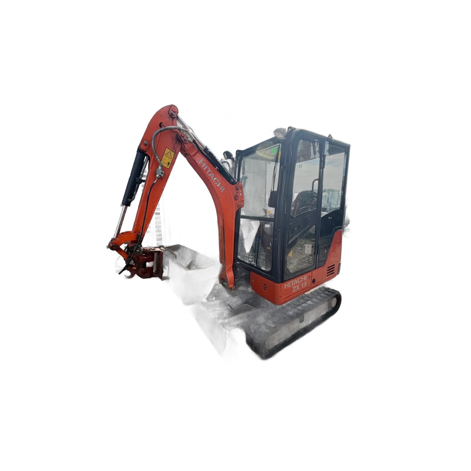 Hitachi ZX19 – Mini-pelle sur chenilles – Occasion – 2019 – 2231 h – Environ 1 920 kg – Environ 11,5 kW (15,6 ch) 2
