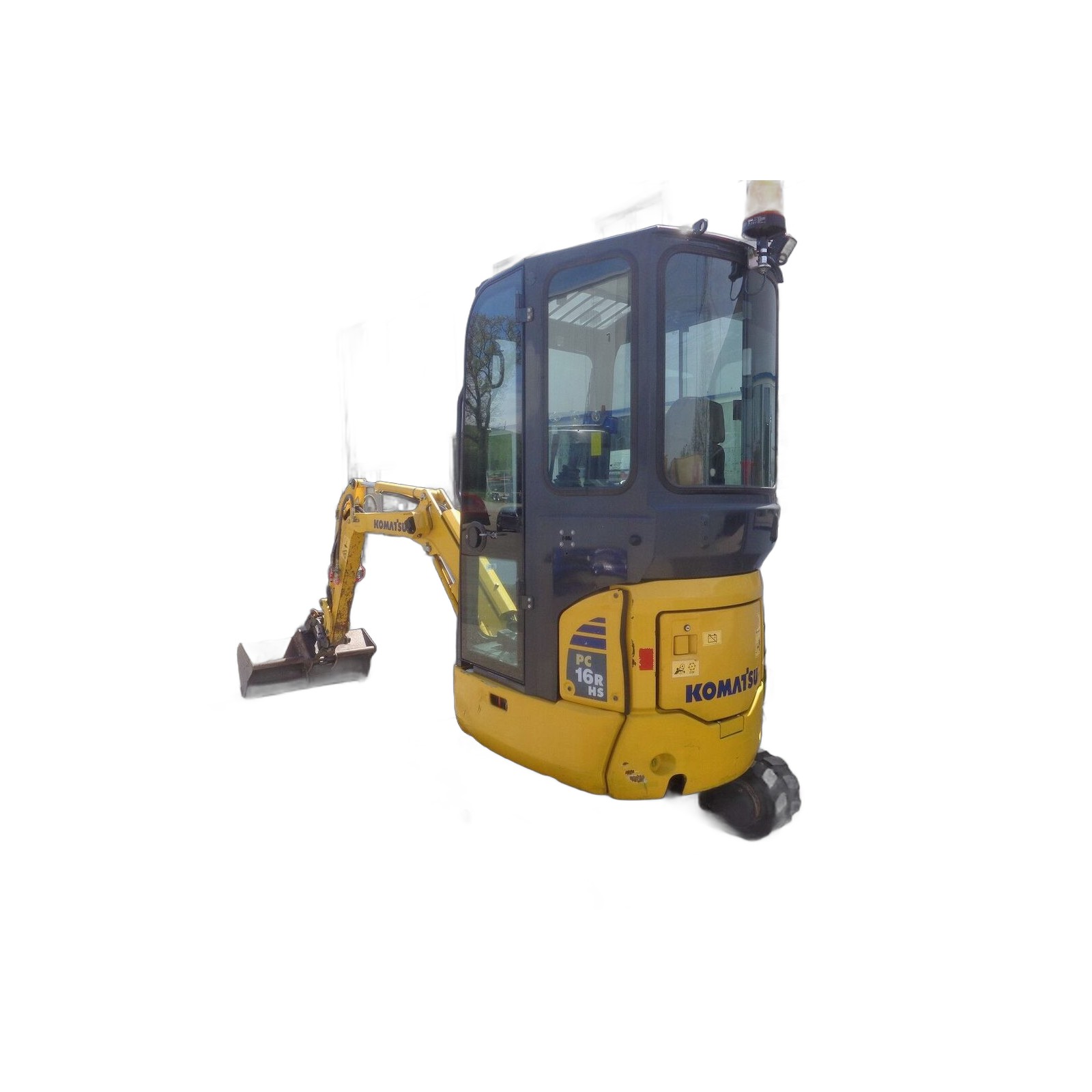Komatsu PC16R – Mini-pelle sur chenilles – Occasion – 2021 – 1766 h – 1 770 kg – 11,8 kW 2