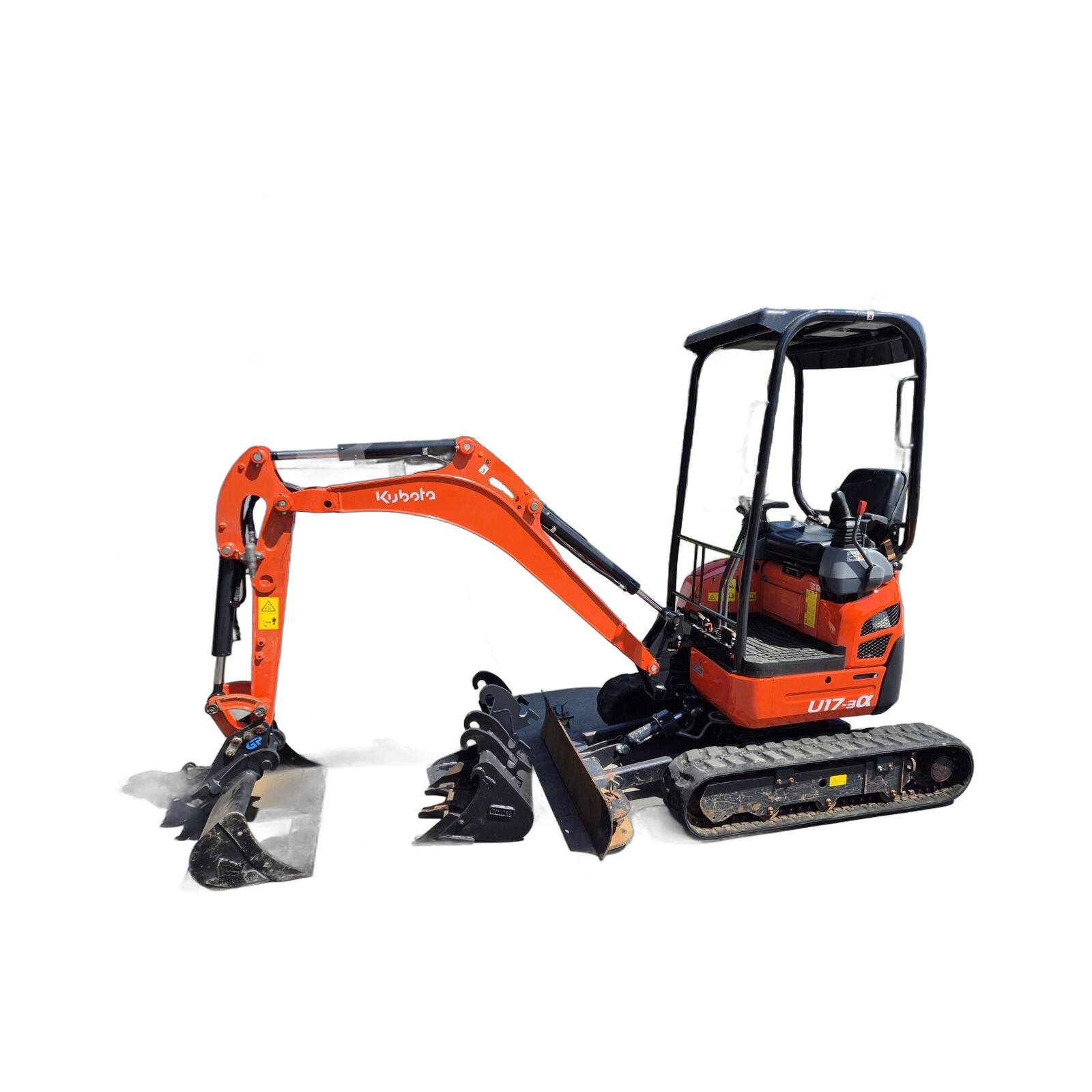 Kubota U17-3α – Mini-pelle sur chenilles – Occasion – 2023 – 750 h – Matériel BTP contrôlé livré partout en France 11