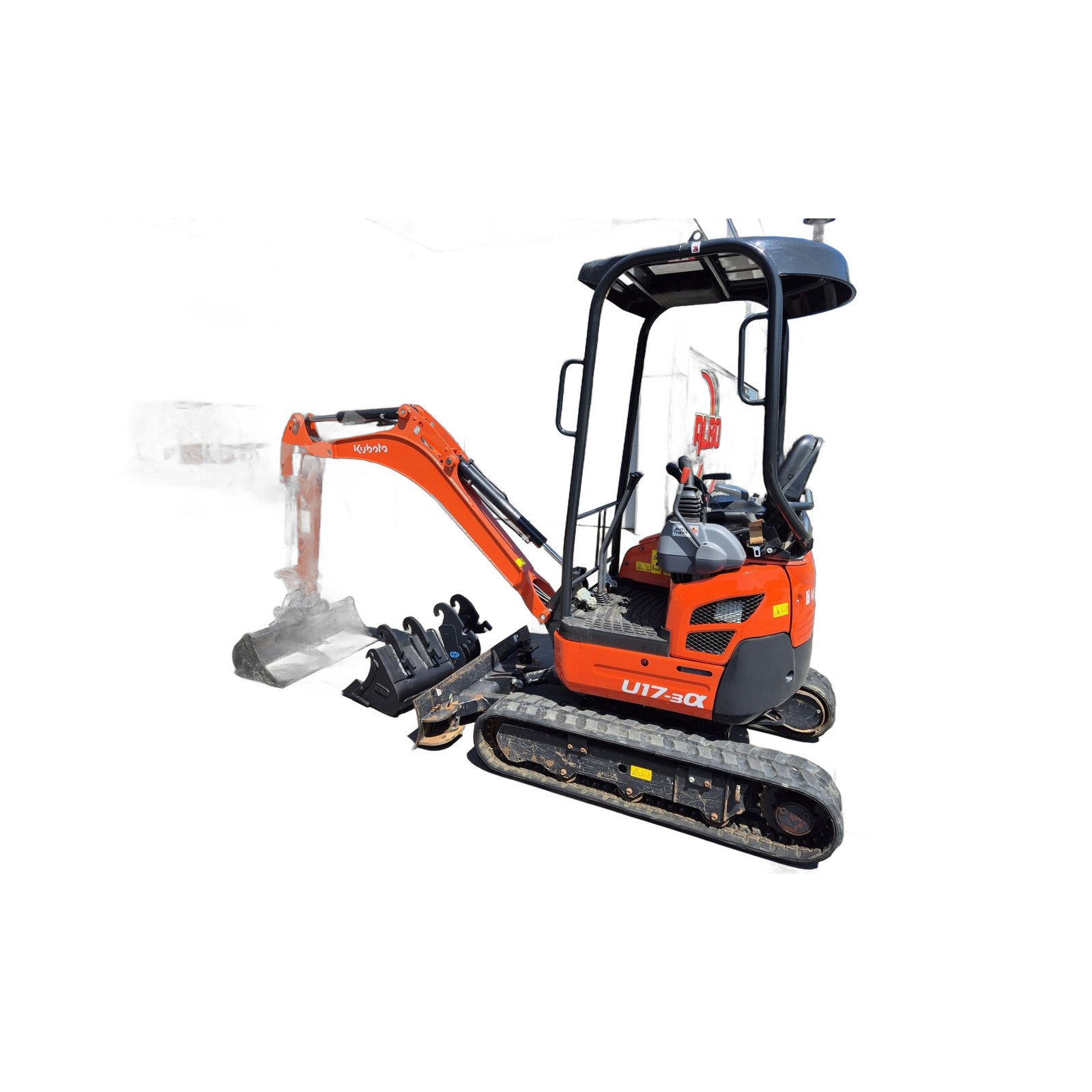 Kubota U17-3α – Mini-pelle sur chenilles – Occasion – 2023 – 750 h – Matériel BTP contrôlé livré partout en France 12