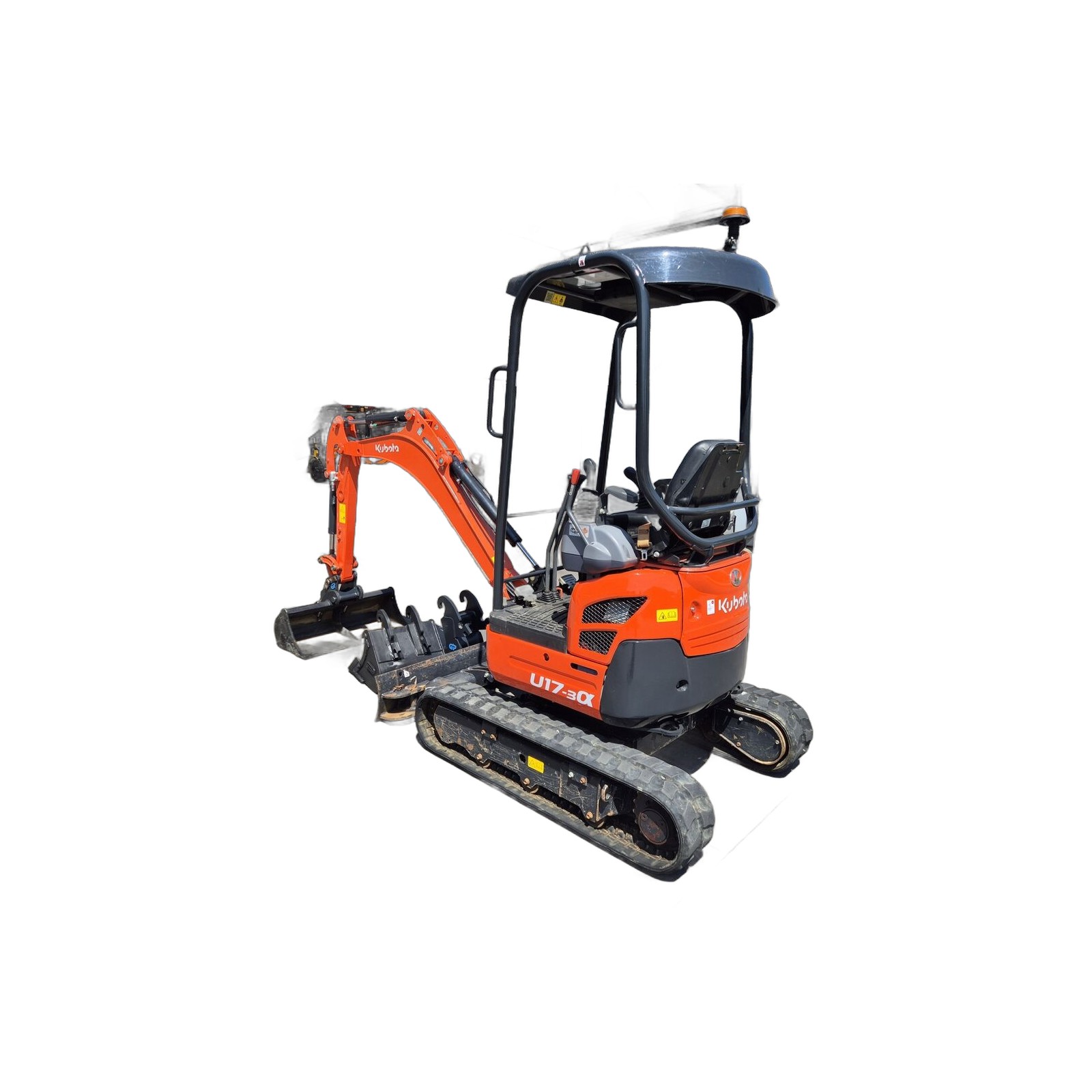 Kubota U17-3α – Mini-pelle sur chenilles – Occasion – 2023 – 750 h – Matériel BTP contrôlé livré partout en France 17