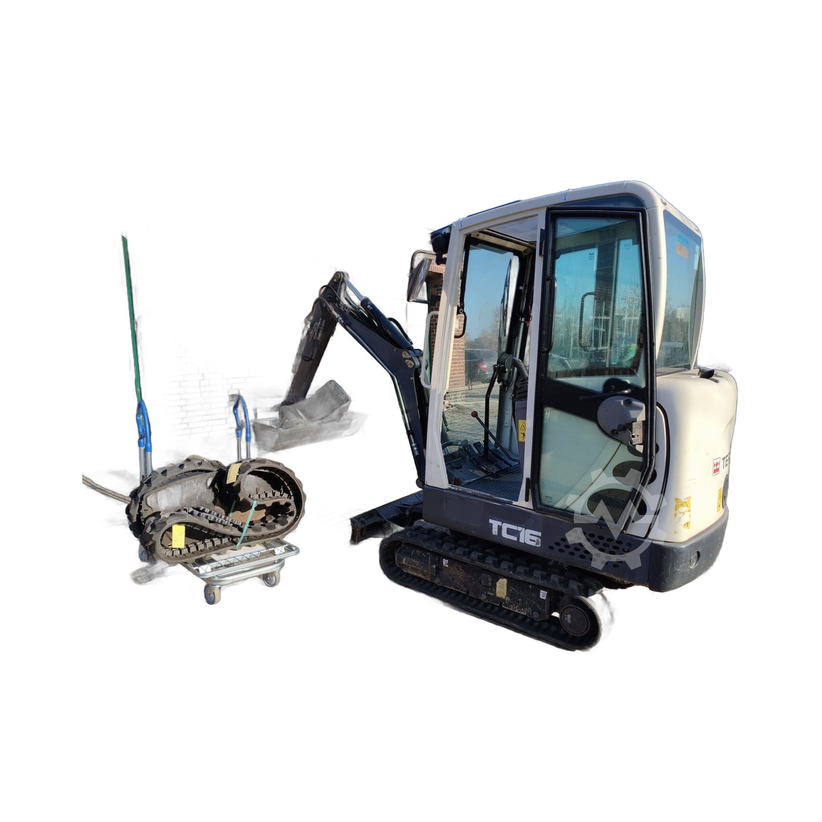 Terex TC16 – Mini-pelle sur chenilles – Occasion – 2014 – 3254 h – Matériel BTP contrôlé livré partout en France 9