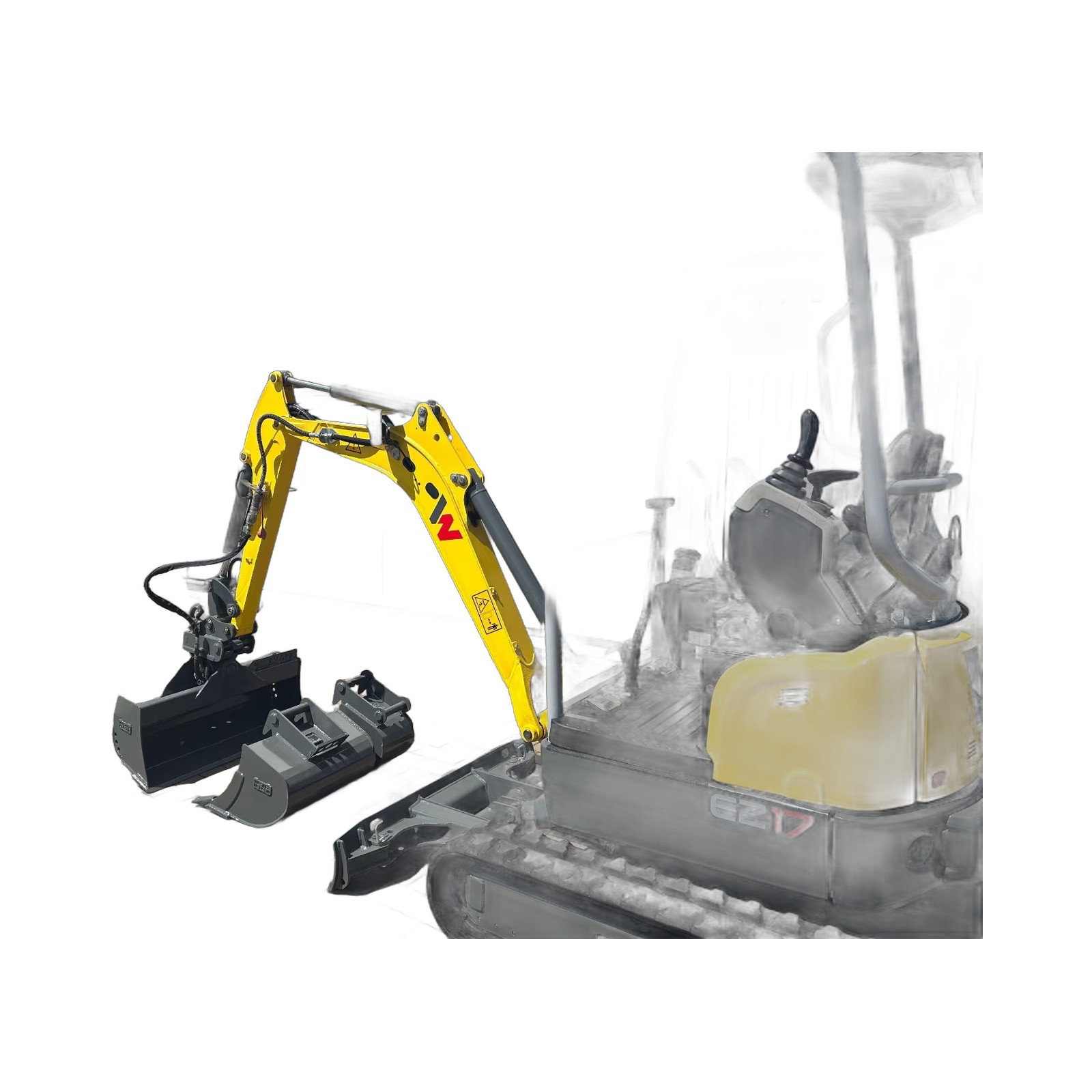Wacker Neuson EZ17 – Mini-pelle compacte – Occasion – 2022 – 752 h – Matériel BTP contrôlé livré partout en France 16